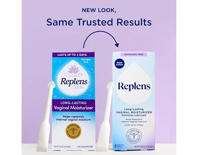 Replens Long-Lasting Vaginal Moisturizer - 8 ct, Pack of 4