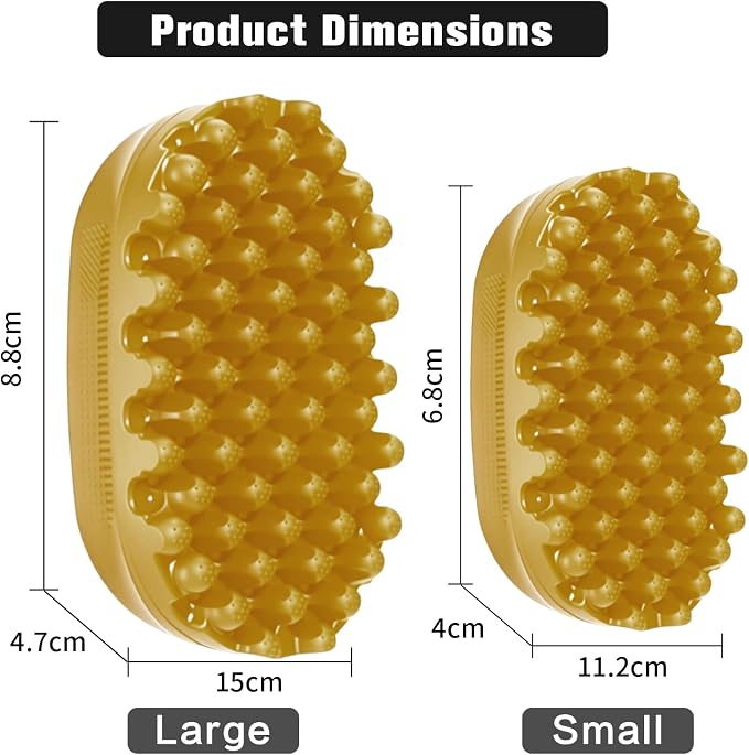 Rubber Curling Hair Brush，Premium Twist Tool for Afro Hair，Ideal for Curly, Coiled, 4C Hair，Quick & Easy Styling，Golden