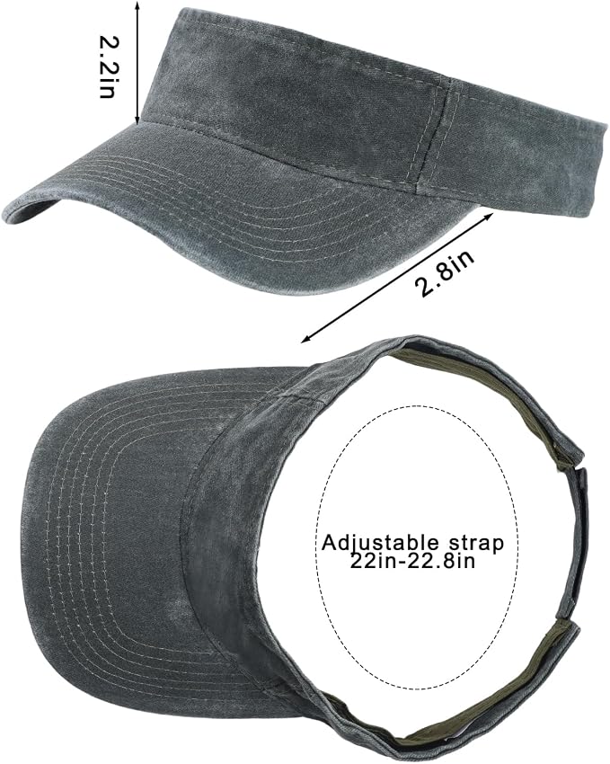 Marrywindix 1 Piece of Sport Wear Athletic Visor Sun Sports Visor Hat Visor Adjustable Cap for Women and Men