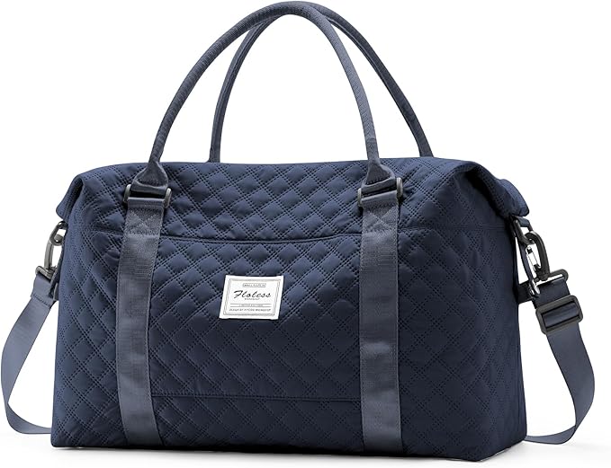 Travel Duffel Bag, Carry On Overnight Weekender Bags for Women | Travel Bag with Wet Pocket & Trolley Sleeve, For Spirit Airlines 18x14x8 Personal Item Bag