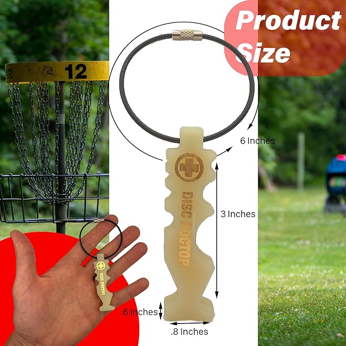 Repair Tool for Disc Golf Discs, Disc Golf Bag Accessory to Repair a Disc During or After a Round