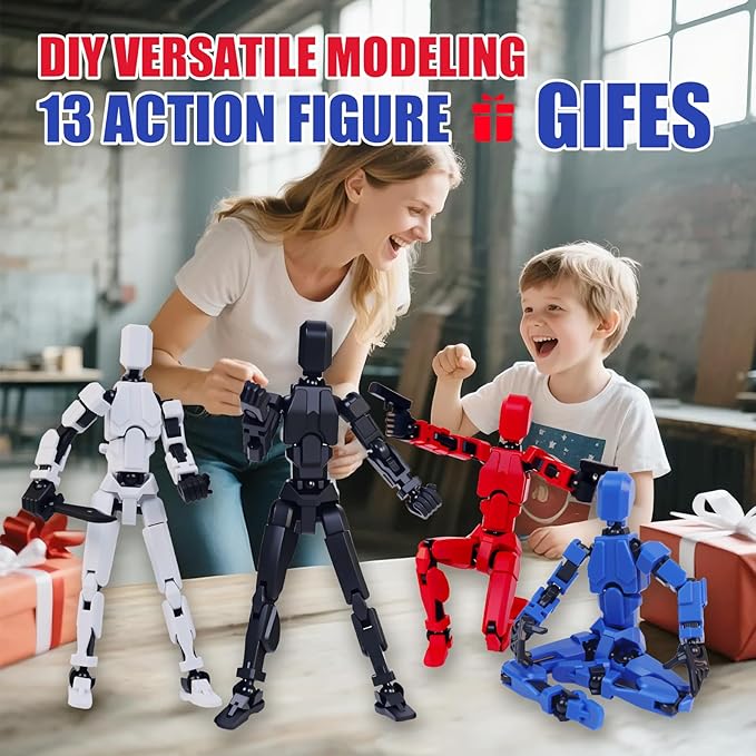 Multi-Jointed Action Figures Set, Model 13 All-in-one molding Accessories with Magnetic, Desktop Decor & Collectors' Toys