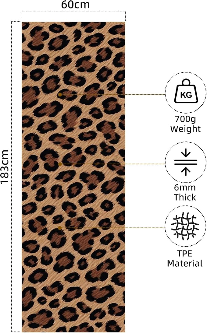 FOLAI Extra Thick Yoga Mat 6mm，pilates mat thick - Non-Slip Exercise Mat for HIIT, Pilates & Home Workouts & Workout with Free Carry Strap