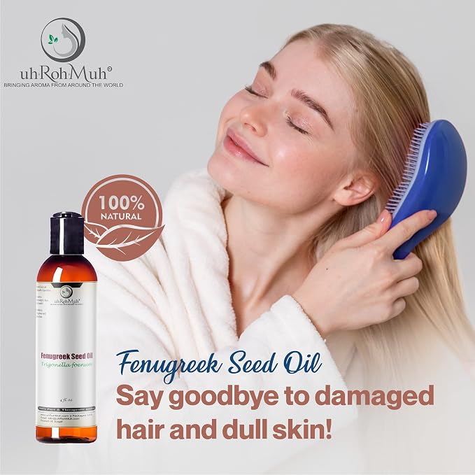 Premium Egyptian Organic Fenugreek Carrier Oil - Cold Pressed, USDA Certified, Pure & Unadulterated - Perfect for Hair, Skin Care & Aromatherapy - 100% Natural - 4 Fl Oz