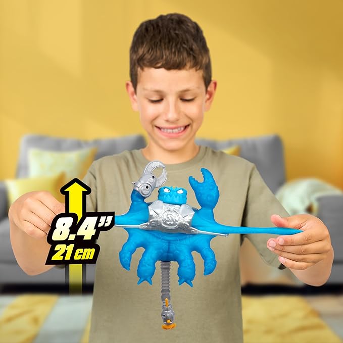 Hydro-Sting Battle Scorpion With 2 Attack Modes - Crushing Claw And Pop-Tube Stinger Tail Hydro Blast, Stretches 3 Times Its Size, Switches Between Upright And Crawling Mode For Figures To Ride On