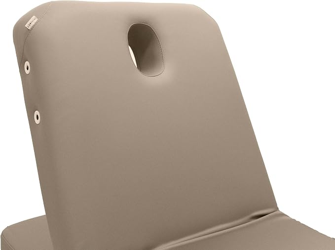 SKINACT Milo 3.0 Motor (with Independent Leg Adjustment) Electric Massage & Facial Bed/Table Taupe top and Dark Brown Base