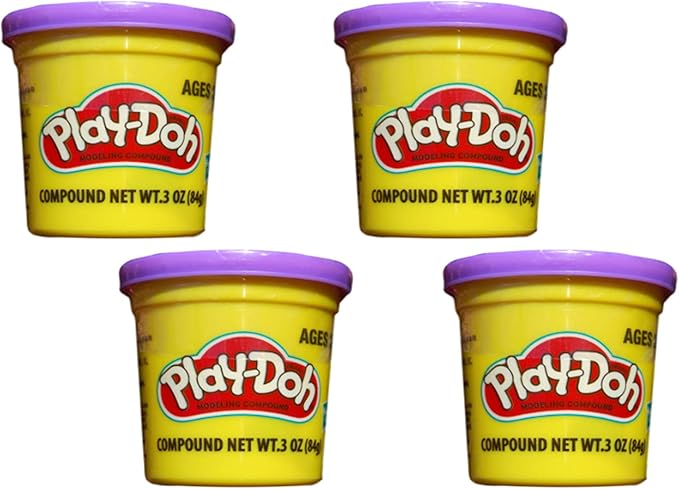 Play-Doh Purple (4 Pack) 3 Ounce Cans