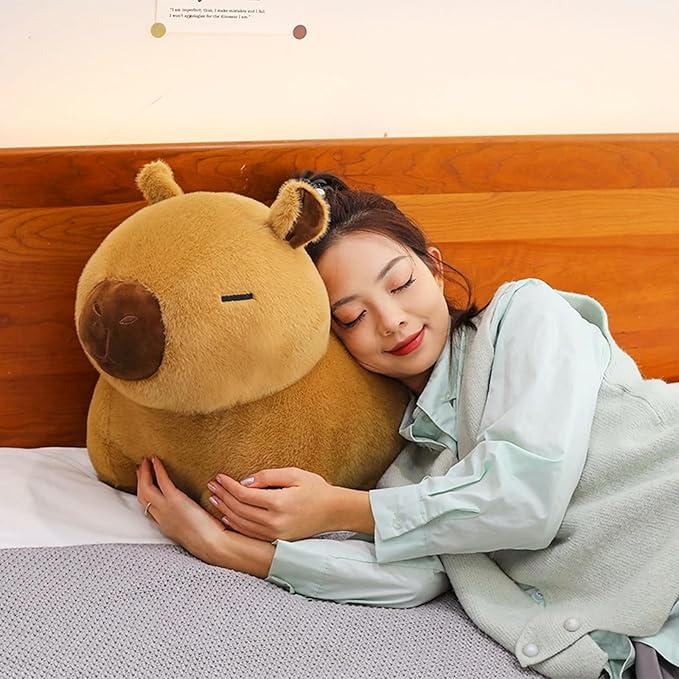 Ditucu Capybara Plush 11 inch Cute Capibara Stuffed Animal Soft Plushies Toys Gifts for Kids Brown