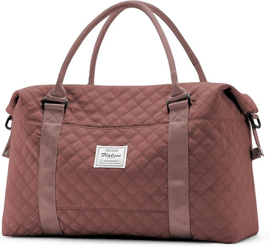 Travel Duffel Bag, Carry On Overnight Weekender Bags for Women | Travel Bag with Wet Pocket & Trolley Sleeve, For Spirit Airlines 18x14x8 Personal Item Bag