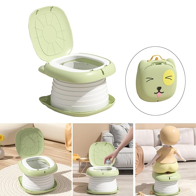 Children's Removable Toilet Portable & Sturdy Baby Potty Secure & Easy to Clean Children Travel Toilet for Travel Safe and Toilet