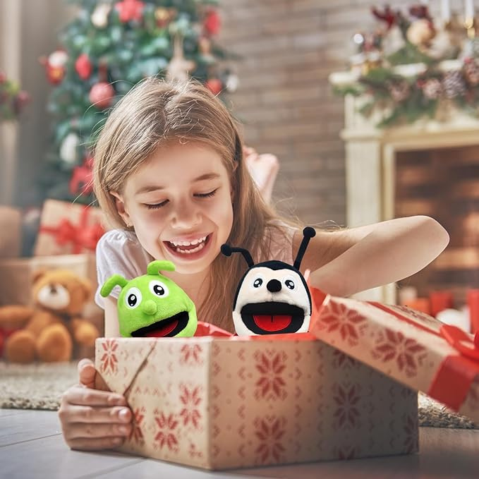 Hand Puppet Realistic Plush Puppet 13",Insect Animal Puppets for Kids Insect Stuffed Animal Hand Puppet with Moveable Mouth,Soft Stuffed Insect Puppet Story Toy Puppets Role Play Show Game