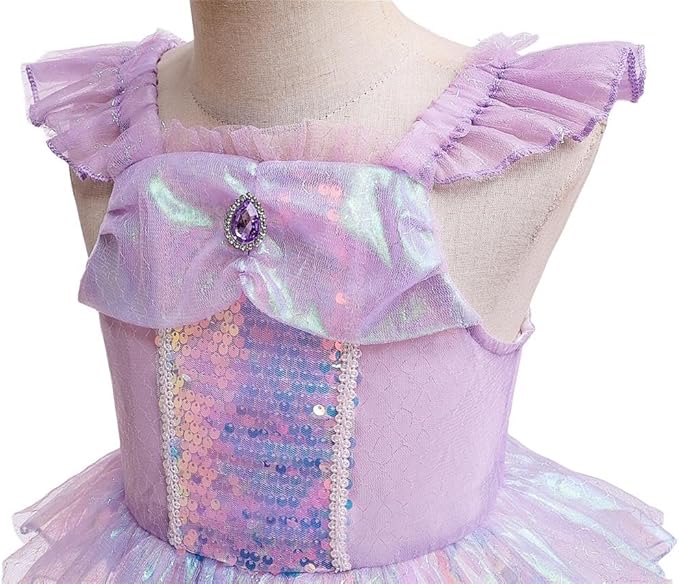 Dressy Daisy Little Toddler Girls Princess Mermaid Fancy Dress with Accessories Birthday Halloween Costume Size 3T to 10