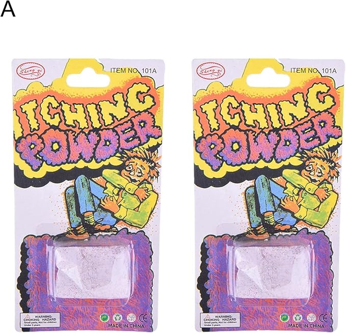 2Pcs Purple Helpful Funny Powder Safe Broken Glass Itching Powder Feminine Powders Ength of Product is 14cm and the Width is 7.5cm Easy to Carry