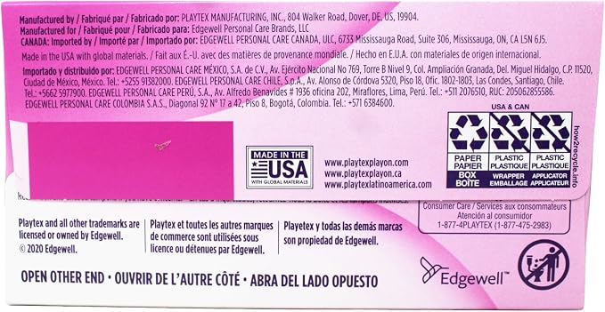 Playtex Gentle Glide Tampons with Triple Layer Protection, Super Plus, Unscented - 36 Count (Pack of 2)