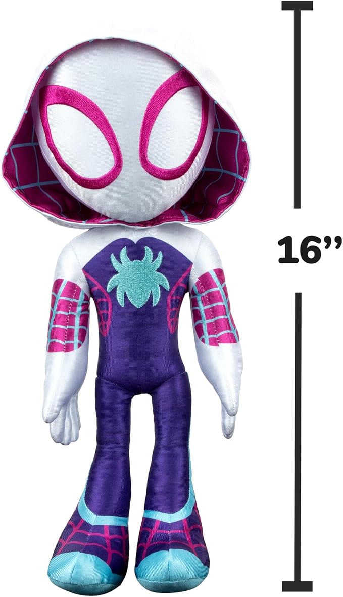 Marvel’s Spidey and His Amazing Friends - My Friend Ghost-Spider 16” Plush with Sounds - Superhero Toys for Kids 3 and Up