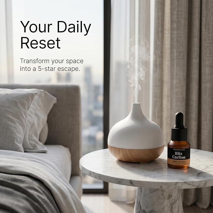 Hotel Essential Oil for Waterless Diffuser Inspired by The Ritz Carlton Scent - Orange, Musk for Aromatherapy Diffusers Oil 15mL 0.5 Fl Oz Glass Dropper Bottle Fragrance Oil