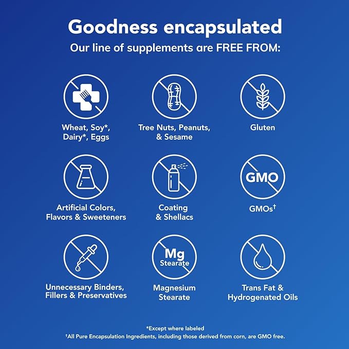 Pure Encapsulations O.N.E. Multivitamin - Once Daily Multivitamin with Antioxidant Complex Metafolin, CoQ10, and Lutein to Support Vision, Cognitive Function, and Cellular Health* - 60 Capsules
