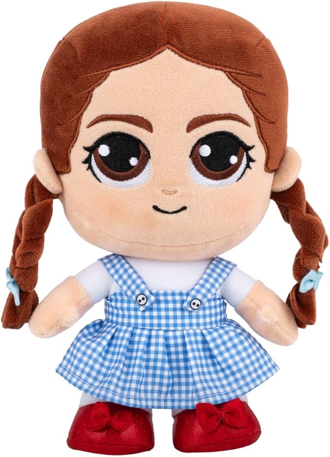 Jazwares Warner Bros. 8-Inch Dorothy Plush from The Wizard of Oz - Super-Soft and Huggable Plush Toy - Official Licensed Plush - for All Ages