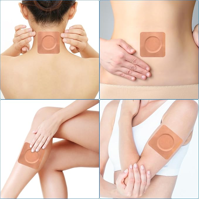 32 Pcs Castor Oil Belly Button Patches, Anti Leakage Disposable Castor Oil Pack Wrap(Oil Not Included),Square