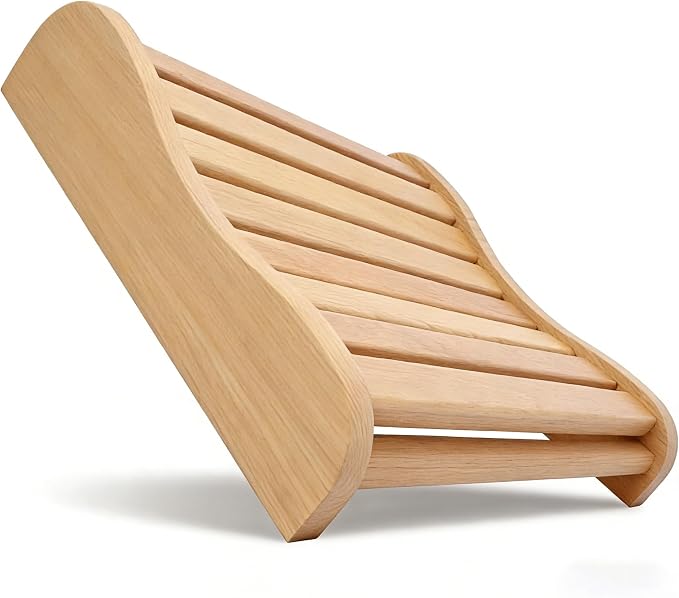 LTCCDSS Hemlock Wood Sauna Headrest, Ergonomic Neck Support Pillow for Infrared/Steam/Barrel Sauna Rooms, Premium Sauna Accessory for Deep Relaxation & Muscle Recovery (15.73" L x 13.38" W)