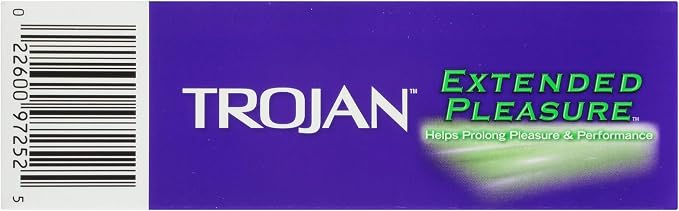 TROJAN Extended Pleasure Condoms | Climax Control | 12 Count | Pack of 2
