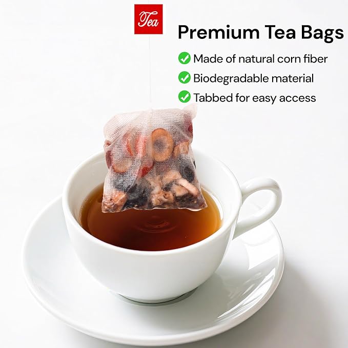 Goji Berries Ginseng Kidney Tea Formula Ginseng Eight Treasure Tea 8 Natural Ingredient Kidney Cleanse Detox & Repair for Women & Men 25 Count, Caffeine-Free (Pack of 1）