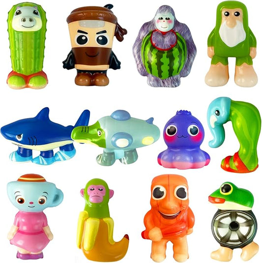 Slow Rising Stress Toys,Tralalero Tralala Tung Tung, Soft Fidget Toys for Anxiety Relief 12PCS