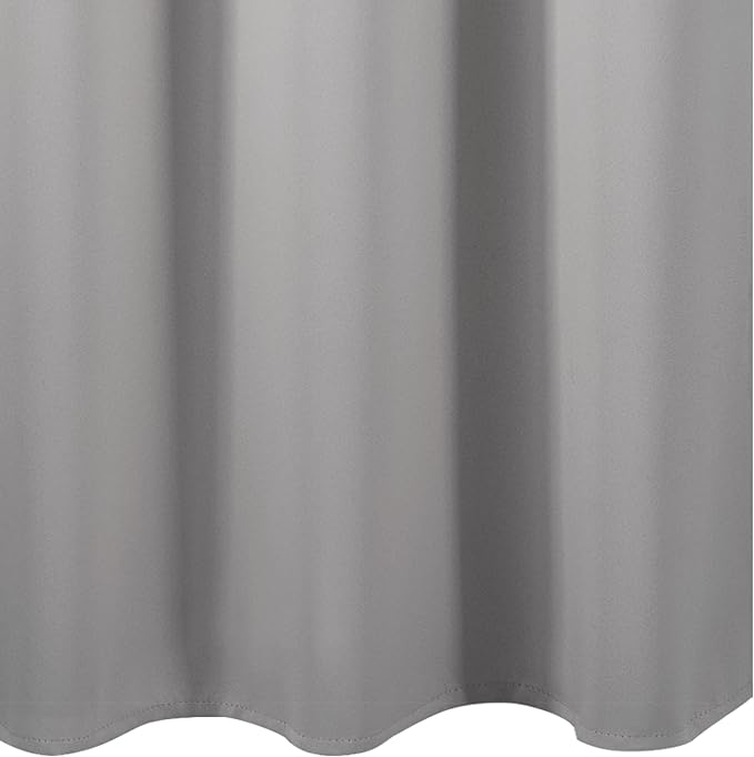 LEMOMO Blackout Curtains 42 x 95 inch/Light Grey Curtains Set of 2 Panels/Thermal Insulated Room Darkening Bedroom Curtains
