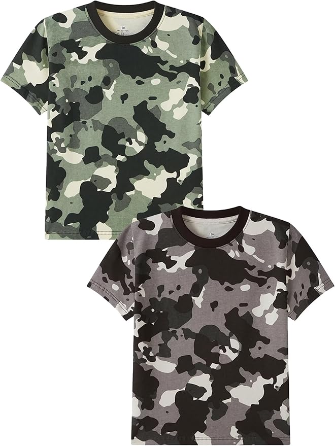 Family Feeling Boys Short Sleeve Crewneck Kids T-Shirts Top Girls Tee