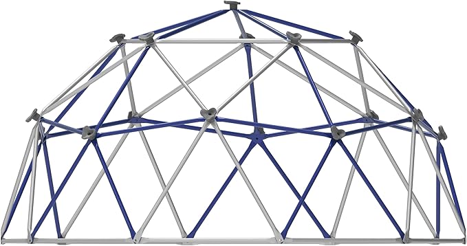 Jack and June Free-Standing Powder-Coated, UV Resistant Steel Jungle Gym Climber, Blue