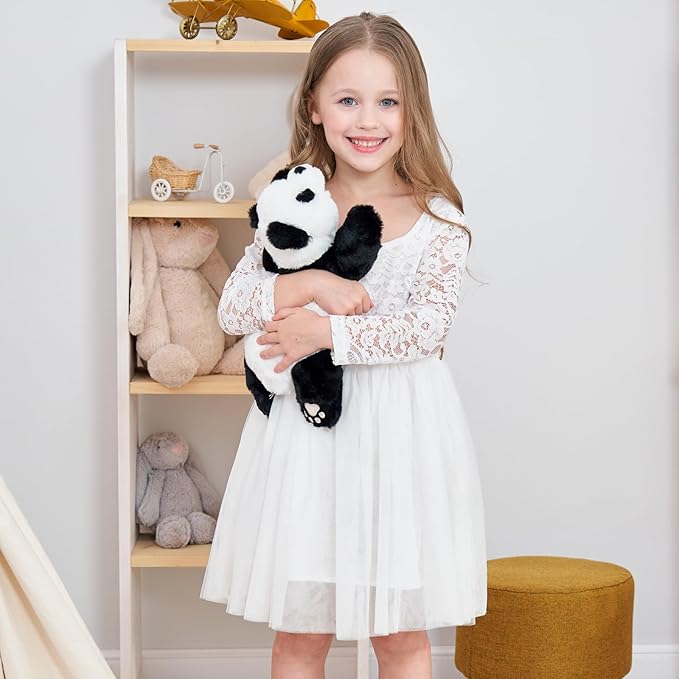 Panda Weighted Stuffed Animals, Panda Stuffed Animal Cute Weighted Plush Animals Hugging Pillow Toy for Boys Girls Valentine Christmas, 15.3 inch