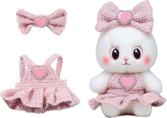 17 cm Doll Clothes - 6.7 Inches Cute Dolls Dress -17cm/15cm Dolls Outfit Set,Fashion Accessories Outfits, Luxury Chic Doll Clothes & Style Bundle,Gifts for Lovers(Style E)