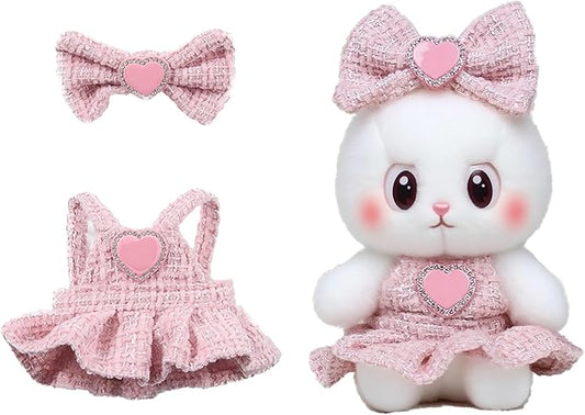 17 cm Doll Clothes - 6.7 Inches Cute Dolls Dress -17cm/15cm Dolls Outfit Set,Fashion Accessories Outfits, Luxury Chic Doll Clothes & Style Bundle,Gifts for Lovers(Style E)