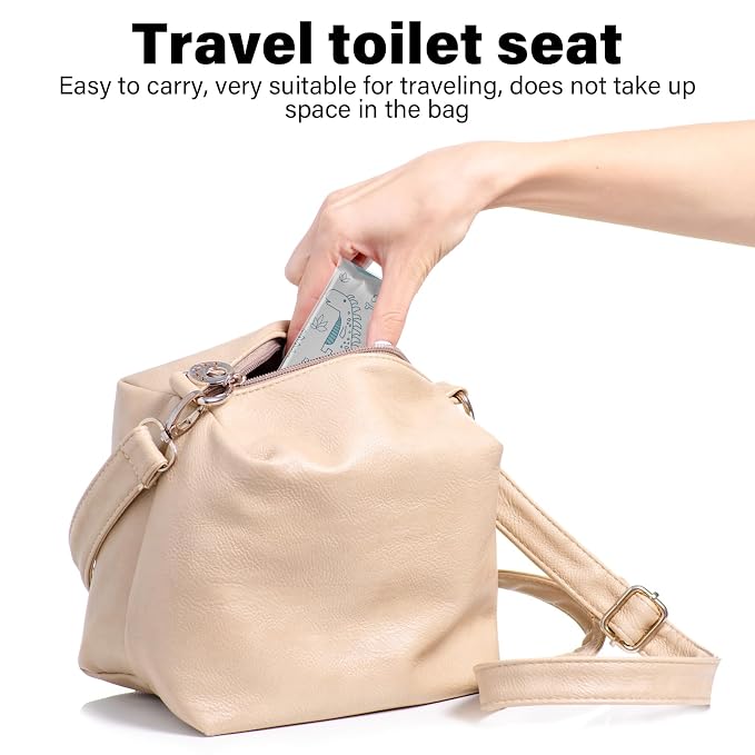 40 Pack Toilet Seat Covers Disposable for Kids Toddlers & Adults, Extra Large Waterproof Toilet Cover Individually Wrapped Travel Essential Portable Potty Training in Public Restrooms, Trip - Dinosaur