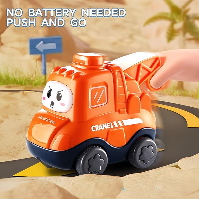 Big Cartoon Truck Car Toys for 1 Year Old Boy with Playmat/Storage Bag|Baby and Toddler Toys 12-18 Months & Age 1-2 with Trailor|1st Birthday Gift for 1 2 Year Old Boy