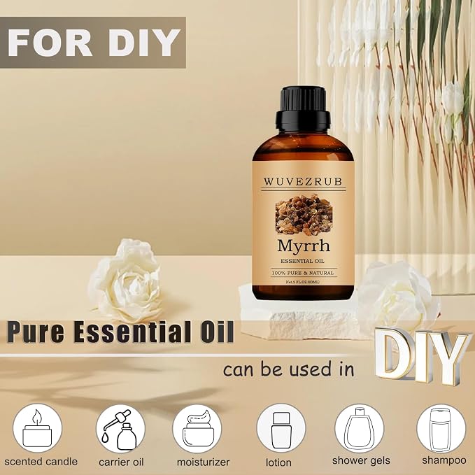Myrrh Essential Oils, 60ML Pure and Natural Essential Oil for Aromatherapy Diffuser - Myrrh /2 Fl Oz
