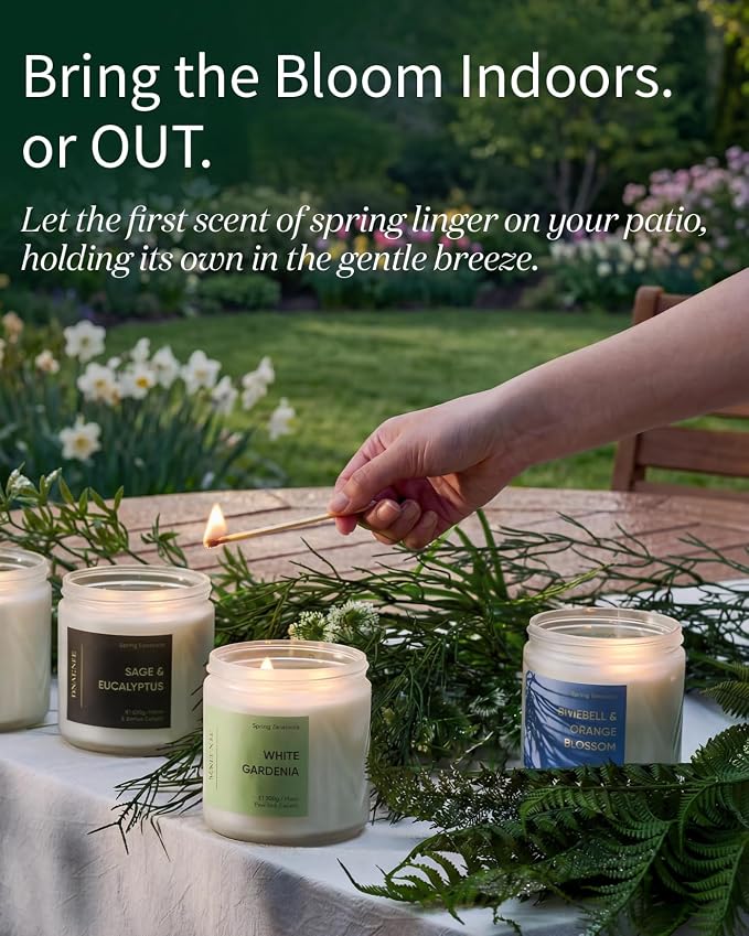 M&SENSE Lavender Candles, Large 11.6oz Natural Soy Wax, 70-Hour | Non Toxic Clean Burn, Aromatherapy Floral Scent for Spa Stress Relief Relaxation, Romantic Housewarming Gifts for Women