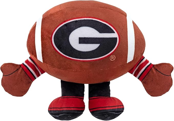Bleacher Creatures Georgia Bulldogs 8" NCAA Kuricha Football Sitting Plush - Soft Chibi Inspired Plush