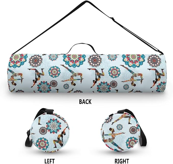 Yoga Mat Bags for Women Lightweight Gym Bag with Strap Full Zip Yoga Accessories