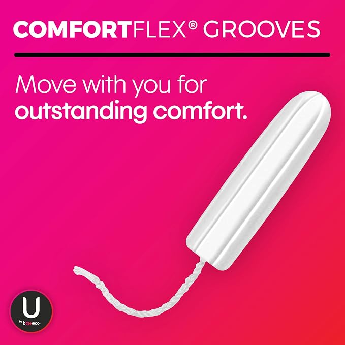 U by Kotex Tampons, Click Compact, Regular Absorbency, Unscented, 45 Count (Pack of 2)