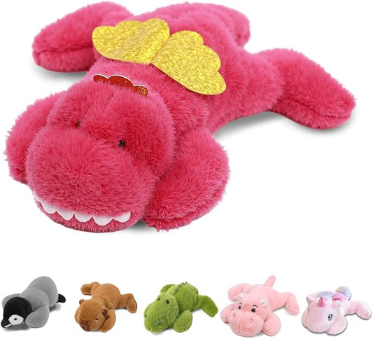 7.8in Dragon Plush Stuffed Animal Cute Dragon Plush Toy Ultra Soft Hugging Gift for Kids Girls Boys (Dragon)