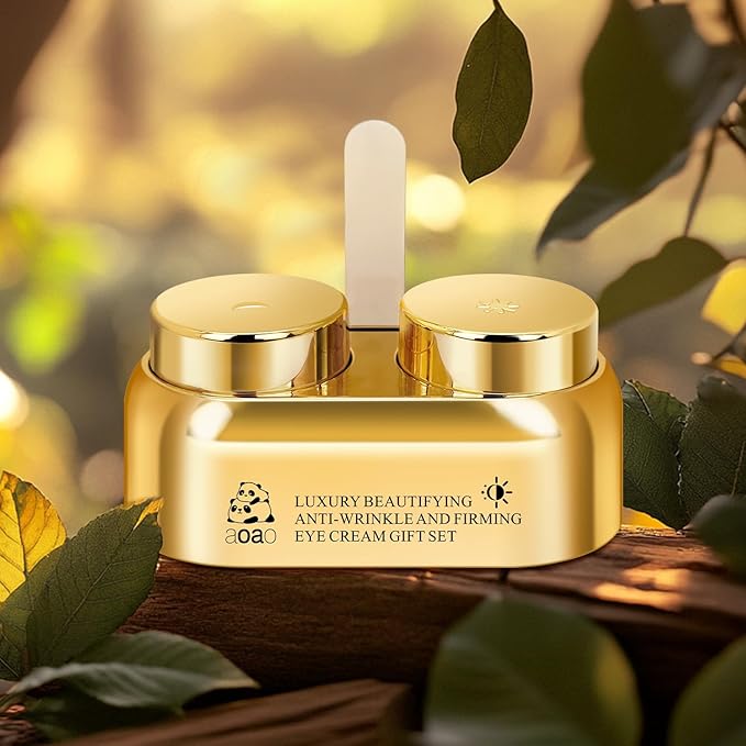 AOAO Anti-Wrinkle, Firming & Brightening Eye Cream, Day & Night Treatment with Niacinamide, Smooth & Lift for Dark Circles, Puffiness and Wrinkles, Birthday Under Eye Cream Gift for Women 15ml/0.5oz