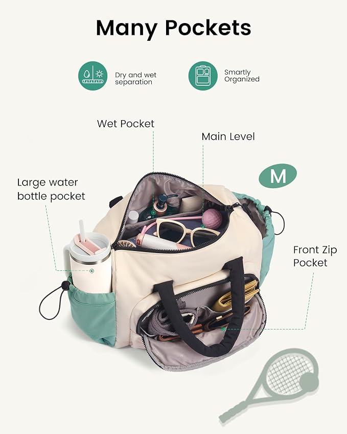 LOVEVOOK Small Gym Bag for Women with Yoga Mat Holder, Workout Bag with Large Tumbler Holder Pocket,Carry on Bag for Workout Dance Pilates Ballet Swimming Travel，Pink