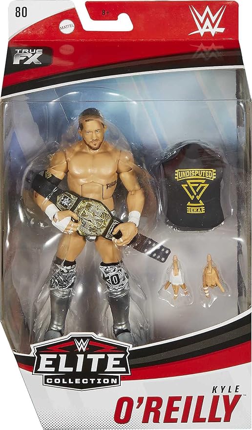WWE MATTEL Kyle O' Reilly Elite Series #80 Deluxe Action Figure with Realistic Facial Detailing, Iconic Ring Gear & Accessories
