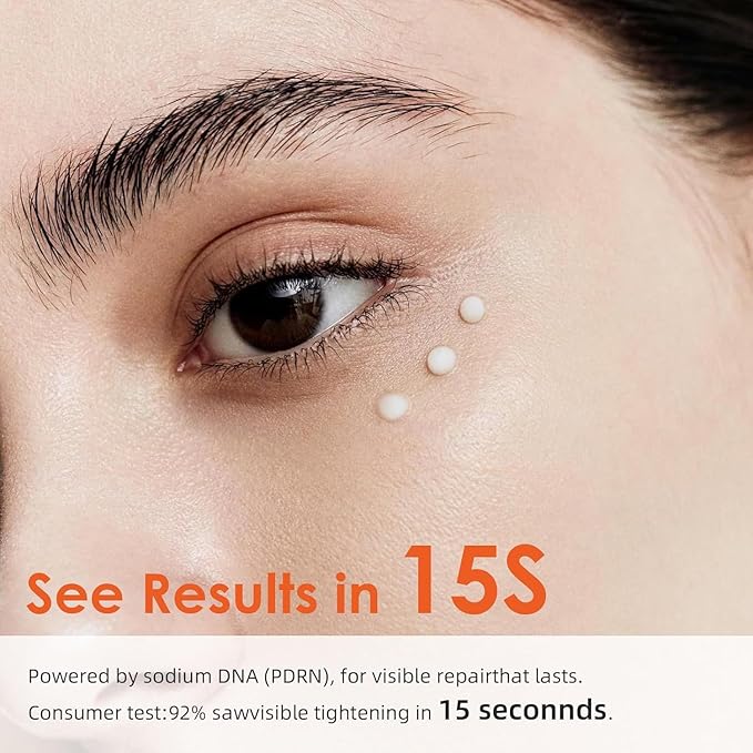 15-Second Instant Eye Lift Cream with Sodium DNA & 0.1% Retinal | Rapid Tightening for Eye Bags & Fine Lines | Dual-Action Firming + Long-Term Repair (0.7 Fl Oz (Pack of 1))