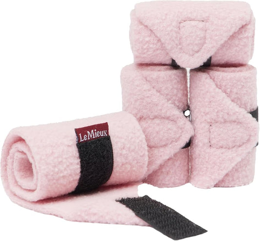 LeMieux Toy Pony Bandages for Toy Pony - Fleece - Simple Fastening - Suitable for Ages 3 Years + - Blossom