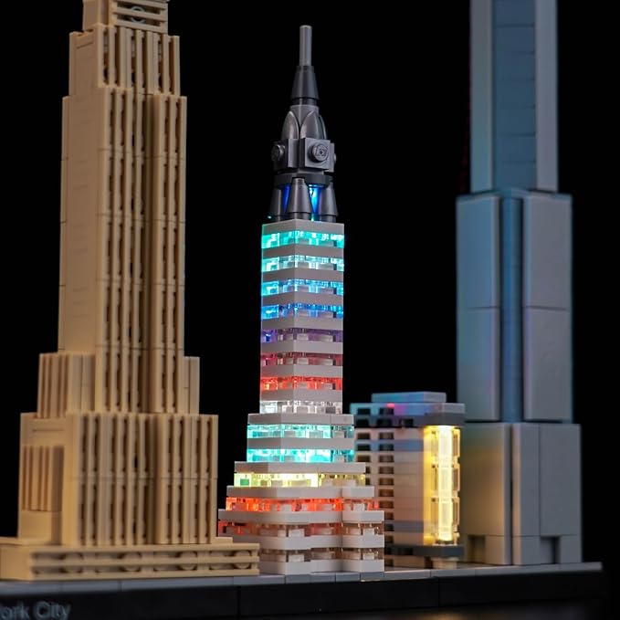 LED Lighting Compatible with LEGO Architecture New York City Skyline 21028，Light Kit Compatible with LEGO 21028, NOT Included The Model Set - JUST Lights