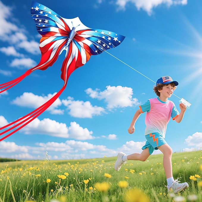 New Butterfly Kites for Kids & Adults,Easy to Fly Kite,Best Kite for Beginners,Kites for Kids Age 4-8,Large Beach Kite