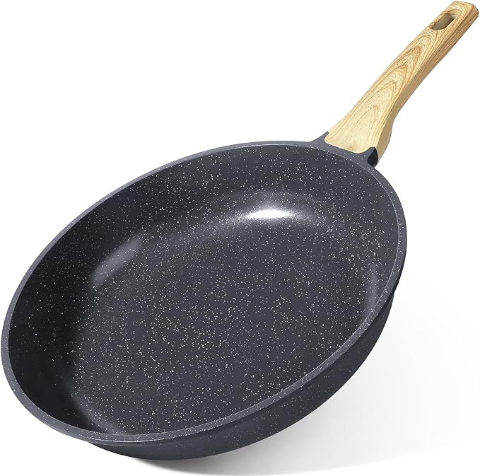 GiPP Non Stick Frying Pan - 8" Nonstick Pan Skillet with Ceramic Coating,Non Toxic Fry Pans for Cooking, Omelette Pan with Stay Cool Handle, Induction Compatible, PFAS/PTFE/PFOA Free (Gray)