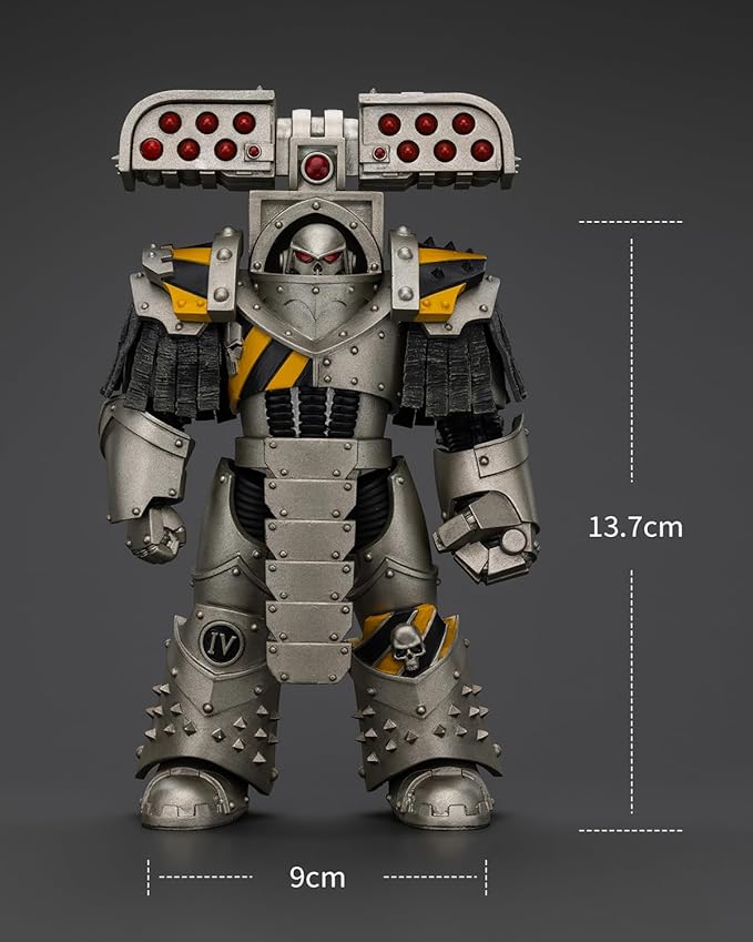 JoyToy 40K Genuine License 1:18 Action Figure, lron Warriors Tyrant Siege Terminator with Rocket Launcher, 5.35 in Collectible Action Figures